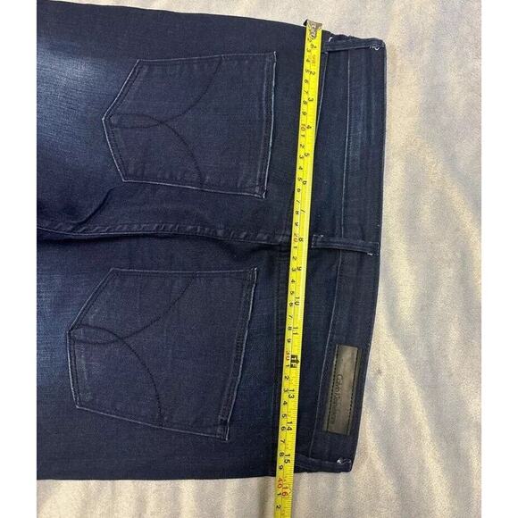 Calvin Klein Women's Jeans Flare Mid-Rise Y2K Dark Wash Size 30 Clean Corp Busin - Picture 6 of 6
